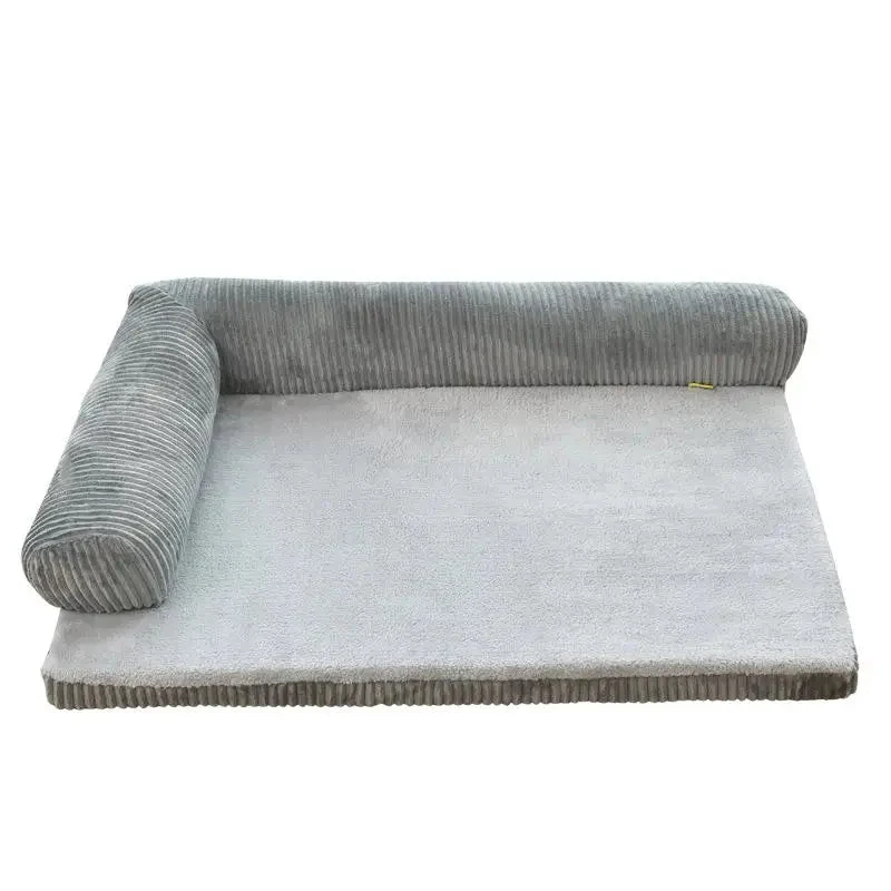 Grand tapis avec coussin pour chien