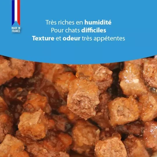 Pâtée pour chat - Bouchées en sauce Made In France (400g)