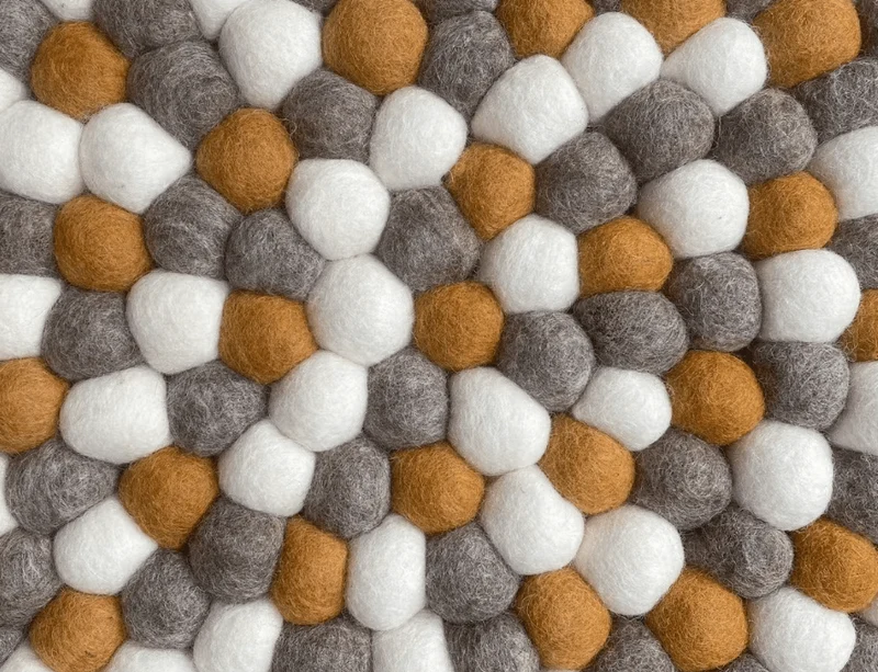 Lit pour chat et petit chien - Simona Brown en laine naturelle