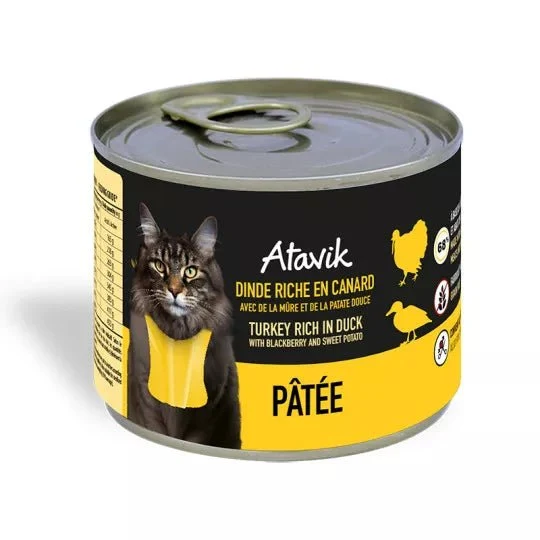 Pâtée pour chat _ Dinde riche en Canard (200g)