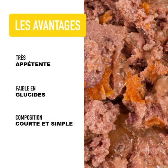 Pâtée pour chat - Poulet riche en Lapin (200g)