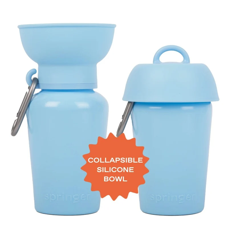 Gourde chien 590 ml étanche & pliable Springer Flip - 6 couleurs
