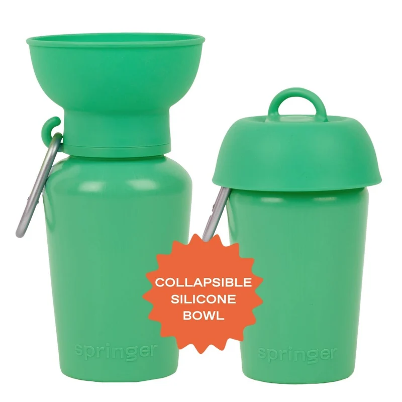 Gourde chien 590 ml étanche & pliable Springer Flip - 6 couleurs
