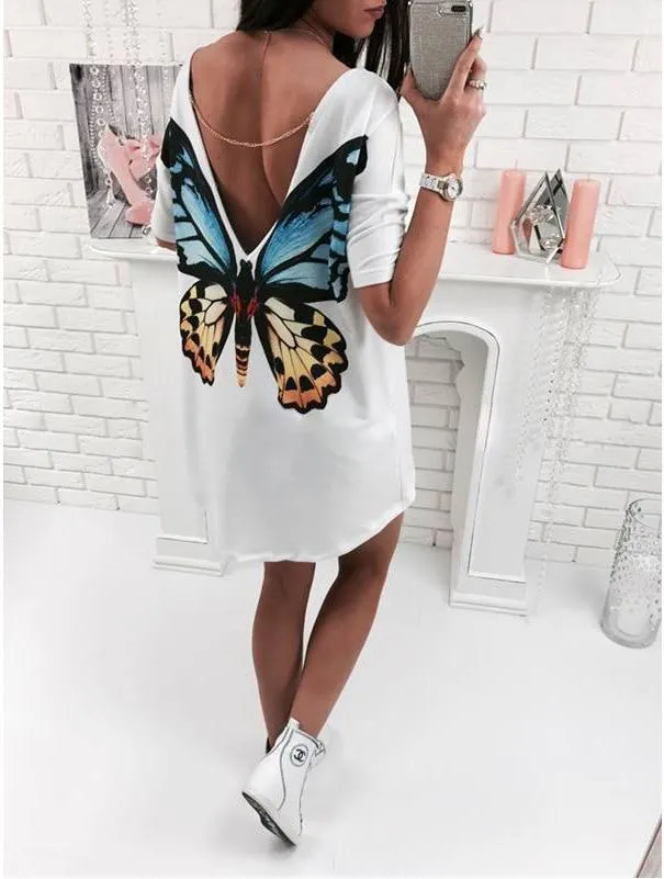 Robe dos nu chat