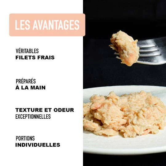 Pâtée pour chat - Filets de saumon 70g