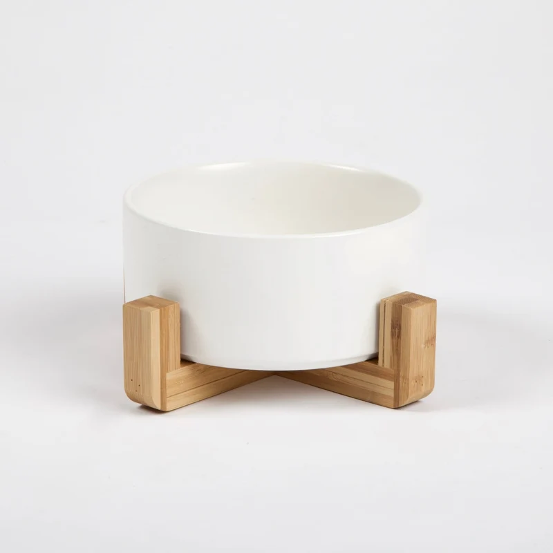 Gamelle avec support en bois (Moka)