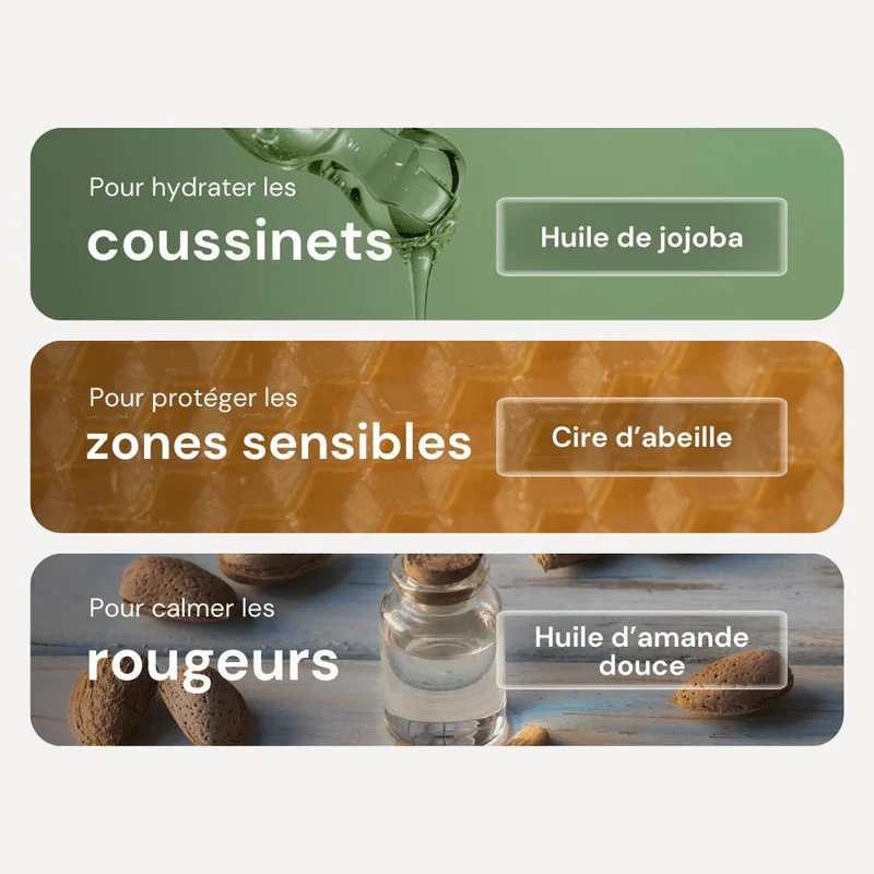 Baume Hydratant pour Zones Sèches – Truffe, Coussinets & Peaux Sensibles – Cire d’Abeille & Huiles Apaisantes