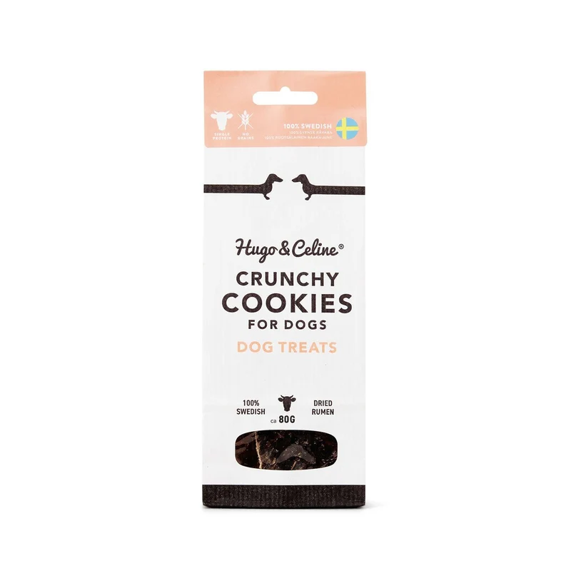 Crunchy Cookies - Biscuits croquants au bœuf suédois séché pour chiens
