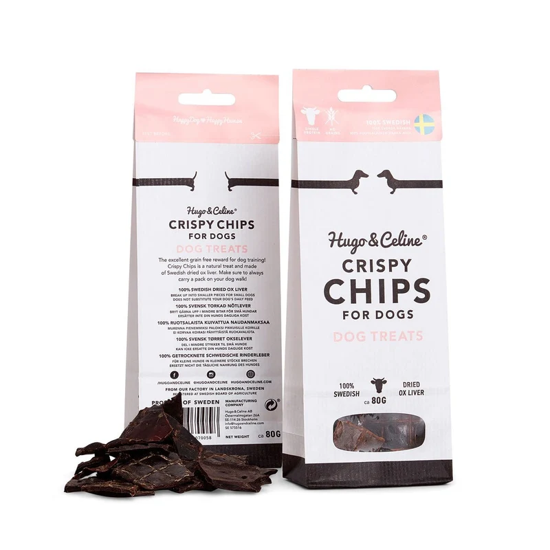 Crispy Chips - Foie de bœuf suédois séché pour chiens