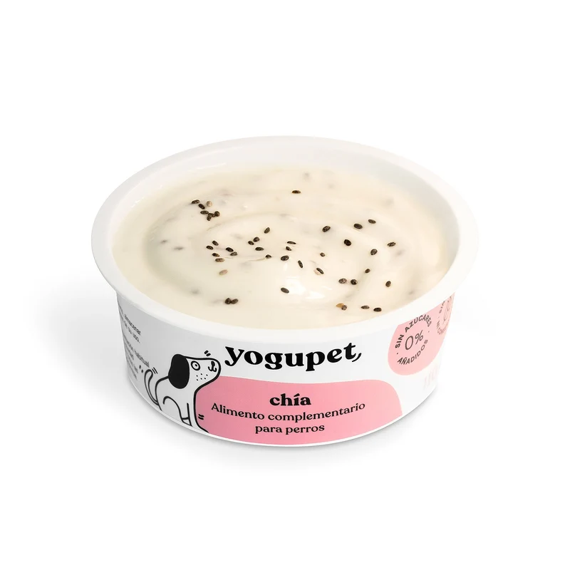 Yaourt sans lactose pour chien aux graines de chia - 110g