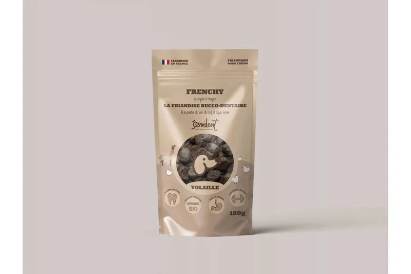 Friandise bucco-dentaire pour chien FRENCHY - Naturelle et Appétente (80g)