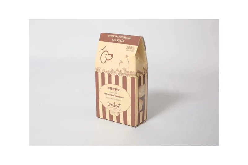 Friandise pour chien au fromage - POPPY - Pops de fromage soufflé - 100% Naturels
