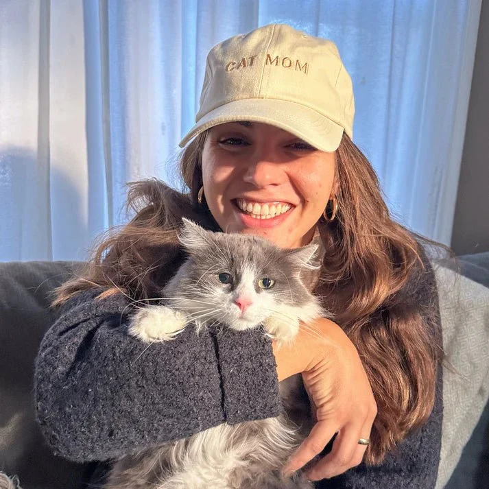 Casquette CAT MUM ivoire – pour mamans de chats fières