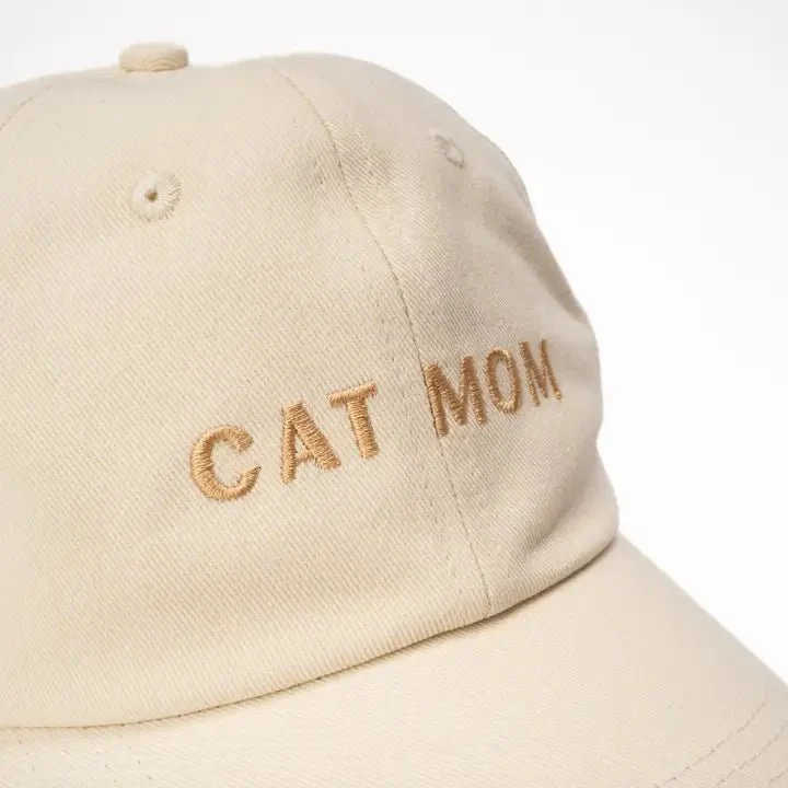 Casquette CAT MUM ivoire – pour mamans de chats fières