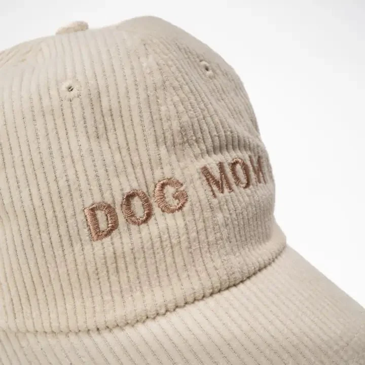 Casquette DOG MUM velours beige – chic & douceur d’automne