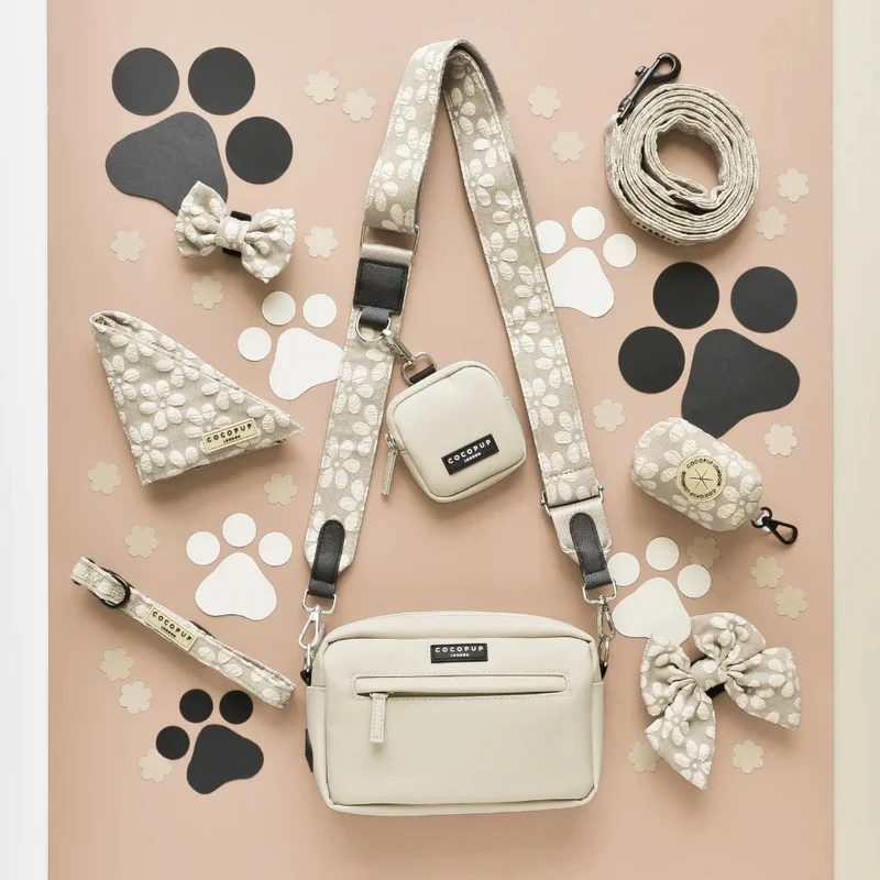 Bandoulière de Sac de Promenade pour Chiens - Moka, Chic et Confortable