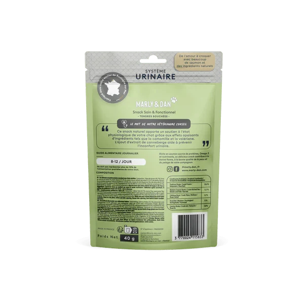Friandises Système Urinaire Pour Chat – Marly & Dan