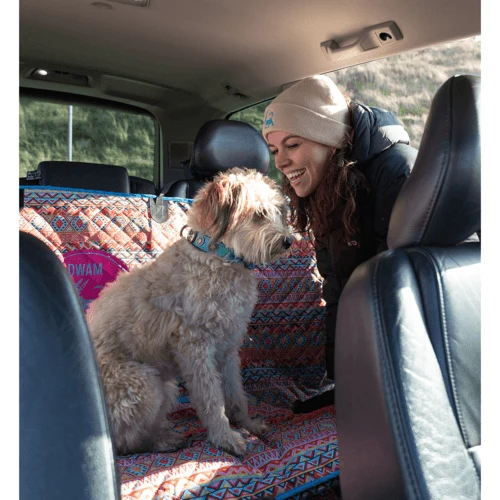 Couverture voiture pour chien DWAM – Modèle Hola Bella, chic & pratique