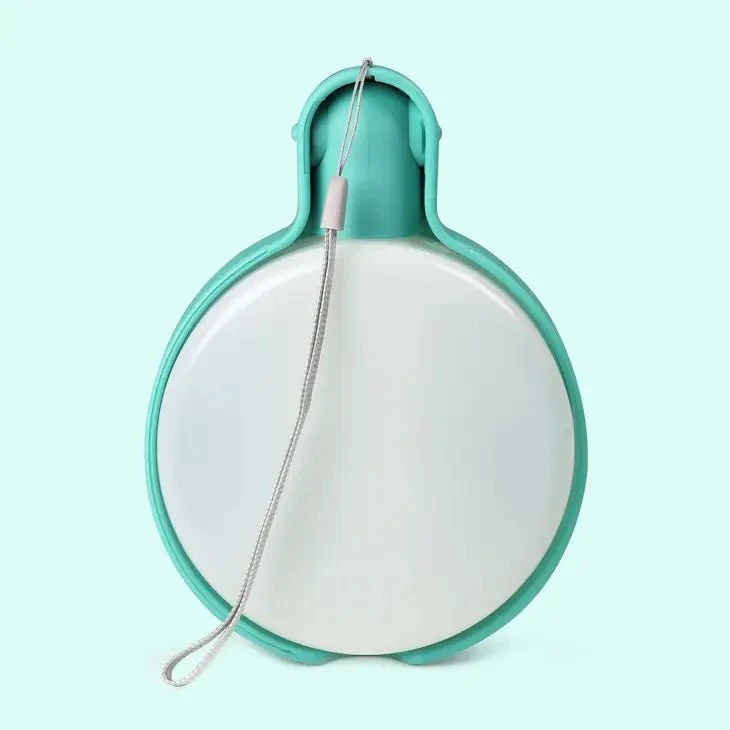 Bouteille de voyage pour chien design Bleue Aquamarine