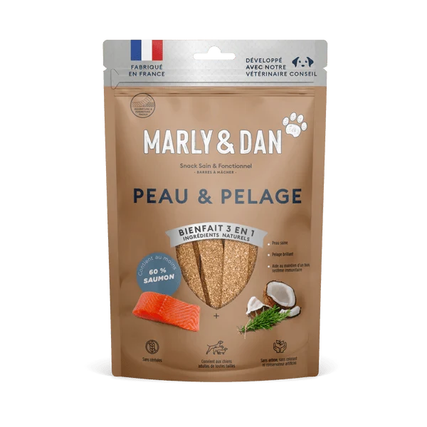 Barres à Mâcher Peau et Pelage Pour Chien - Marly & Dan