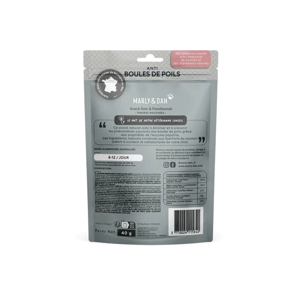 Friandises Anti Boules de Poils Pour Chat – Marly & Dan
