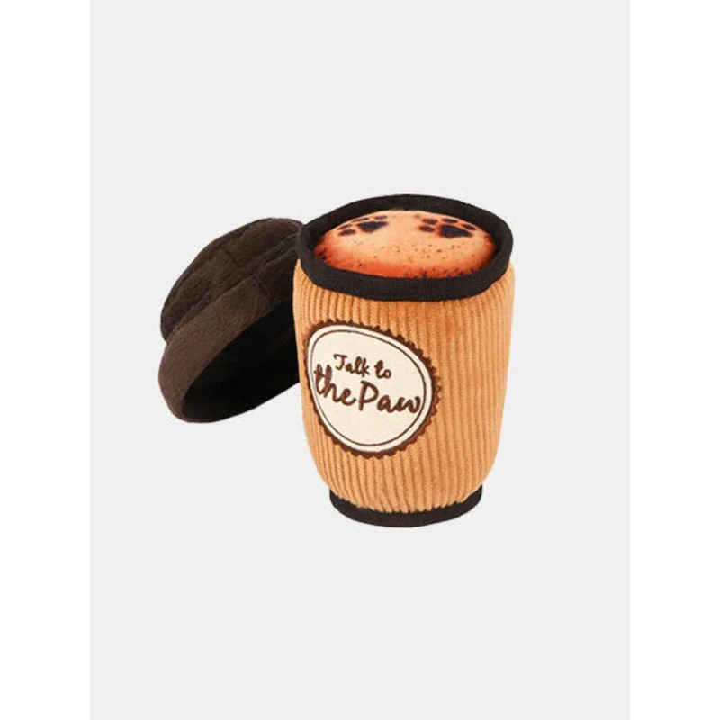 Jouet en peluche pour chien Pup Cup Café - Latte à emporter ☕