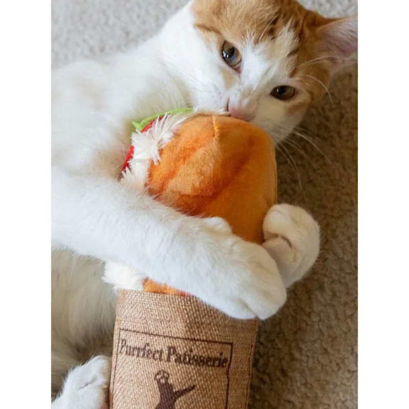 Jouet kicker pour chat à l’herbe à chat bio – Baguette Pet PLAY