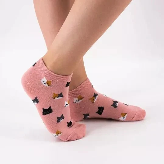 Socquettes chat femme – Tête de Chat fantaisie