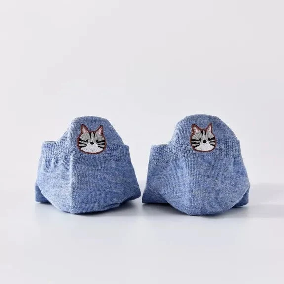 Chaussettes Languette Chat Moustaches