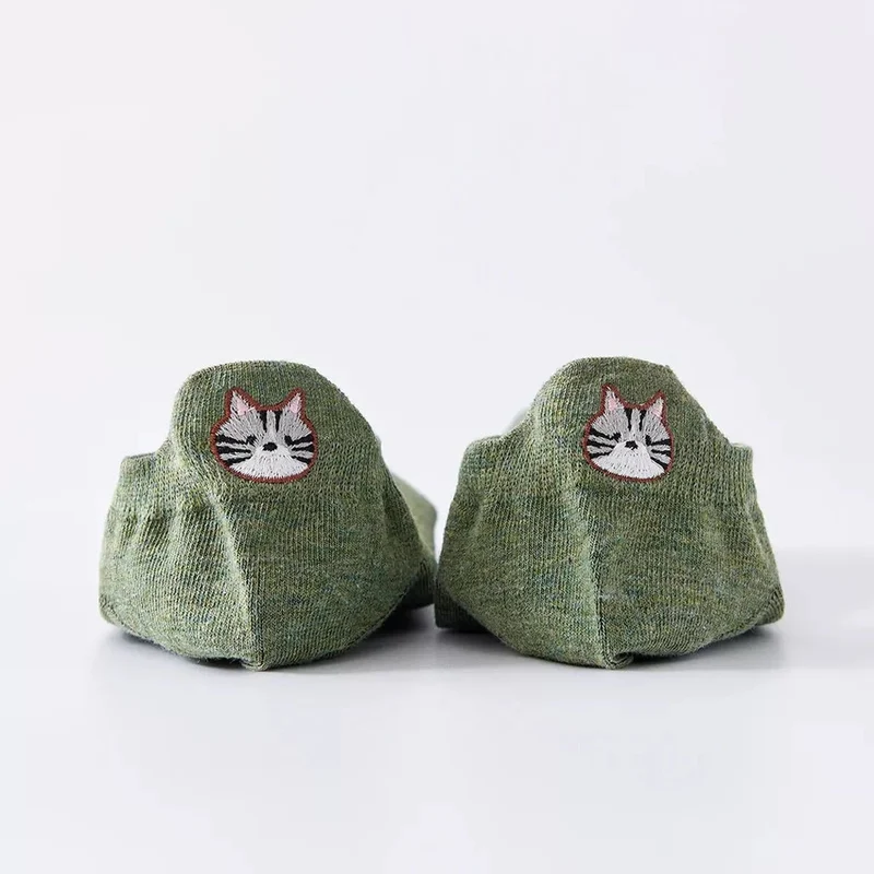 Chaussettes Languette Chat Moustaches