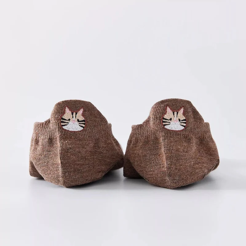Chaussettes Languette Chat Moustaches