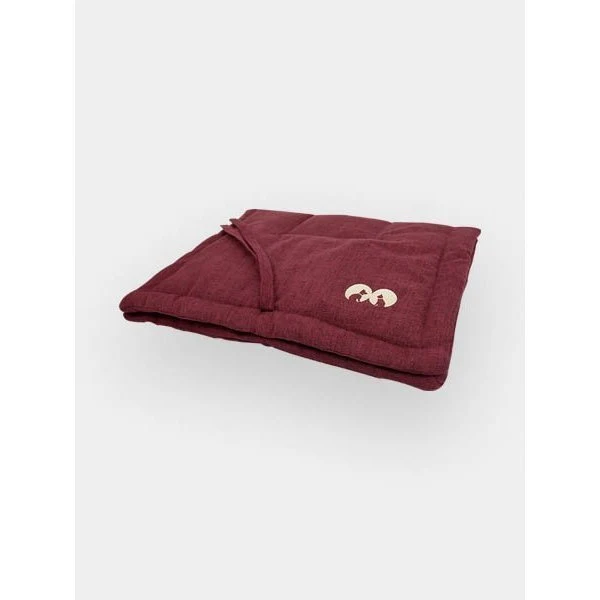 Plaid tout doux - Bordeaux