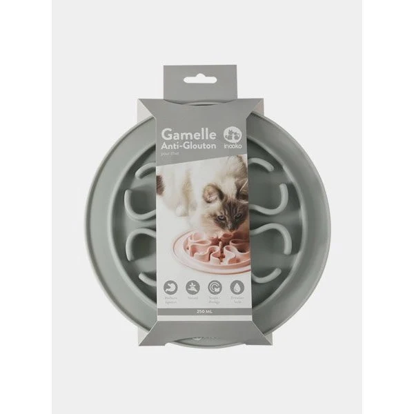 Gamelle anti-glouton - Grise