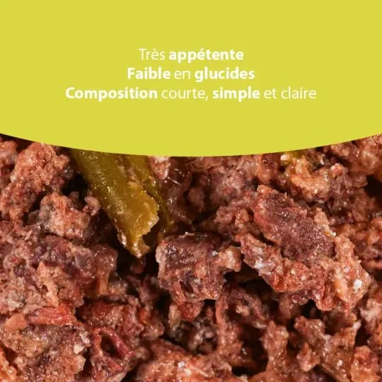 Pâtée chien Atavik – Agneau & Jambon italien, haricots verts, sans céréales (200g)