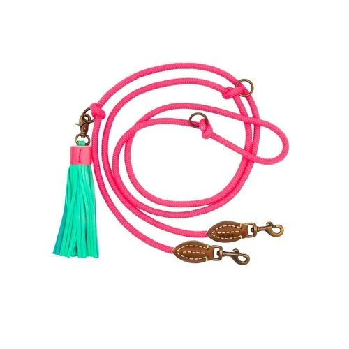 Laisse corde Sugarbabe DWAM – Rose flashy et ultra pratique pour chiens stylés