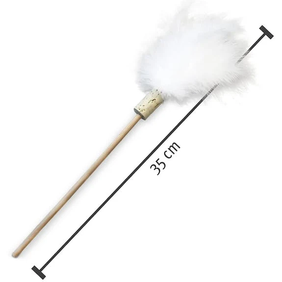 Jouet Plumeau pour Chat avec plumes naturelles