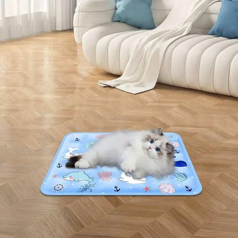 Tapis Rafraîchissant Chien 40x50 cm Lavable Petits Chiens
