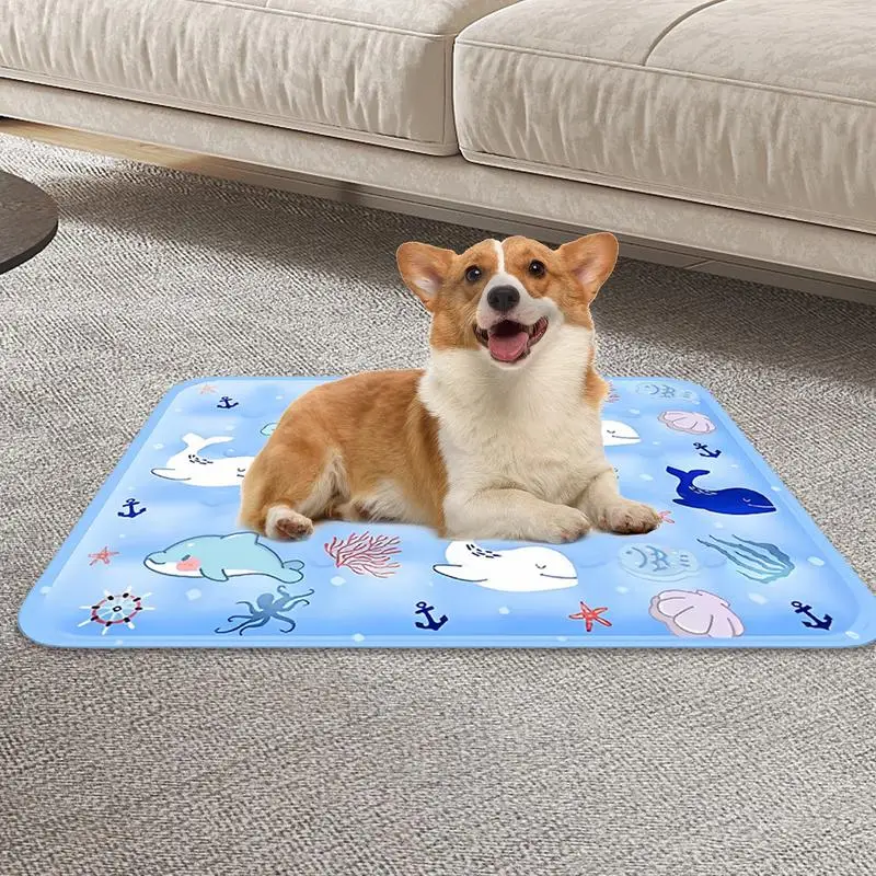 Tapis Rafraîchissant Chien 40x50 cm Lavable Petits Chiens