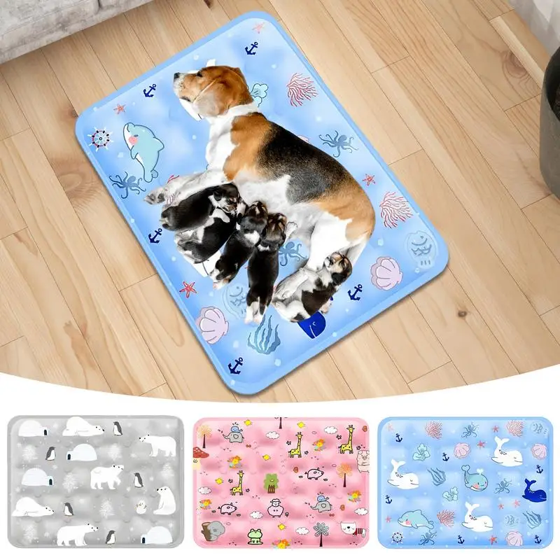 Tapis Rafraîchissant Chien 40x50 cm Lavable Petits Chiens