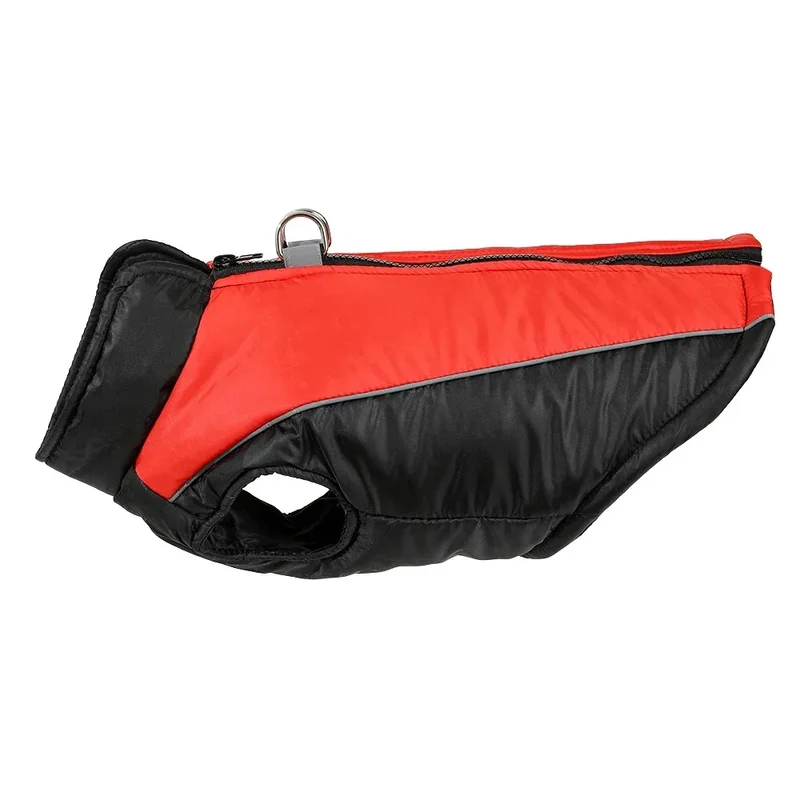 Manteau Chien Coupe-Vent Zippé Double Anneau Golden Retriever