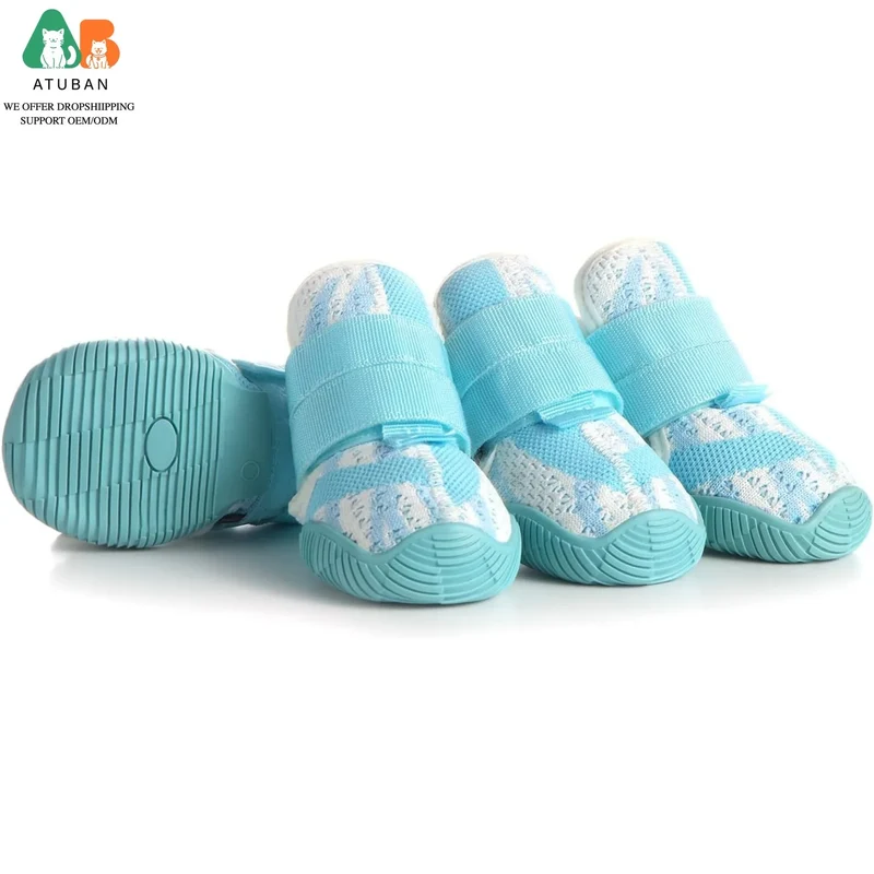 Chaussures pour Chien Maille Respirante Marche Semelle Antidérapante