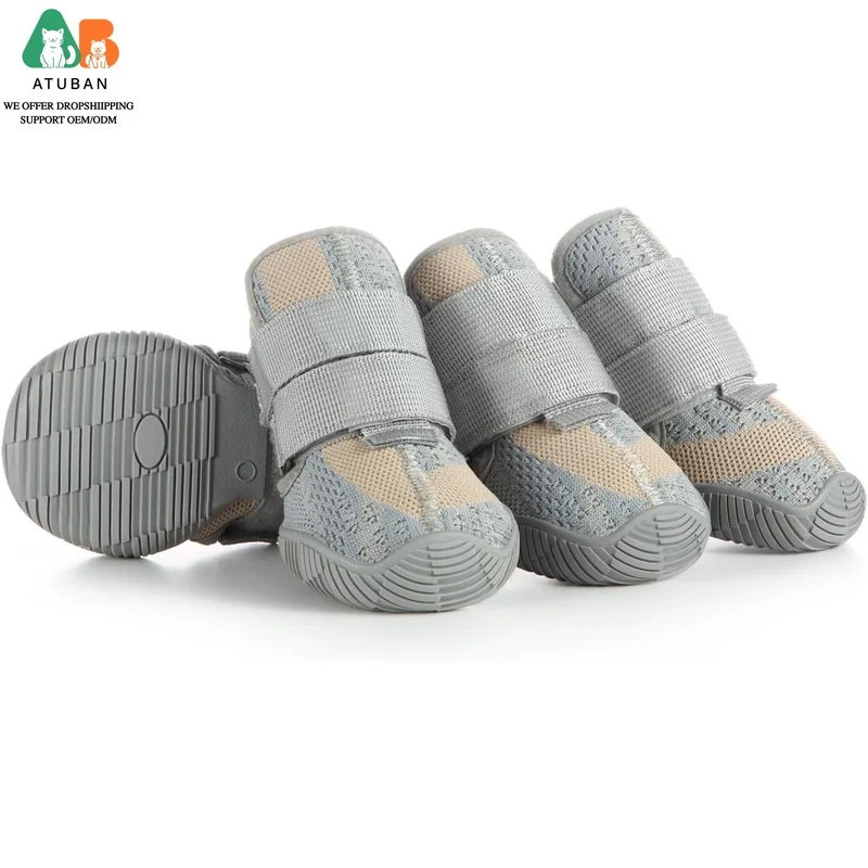 Chaussures pour Chien Maille Respirante Marche Semelle Antidérapante