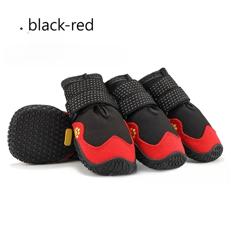 Chaussures pour Chien Lot de 4 Étanches Neige et Randonnée