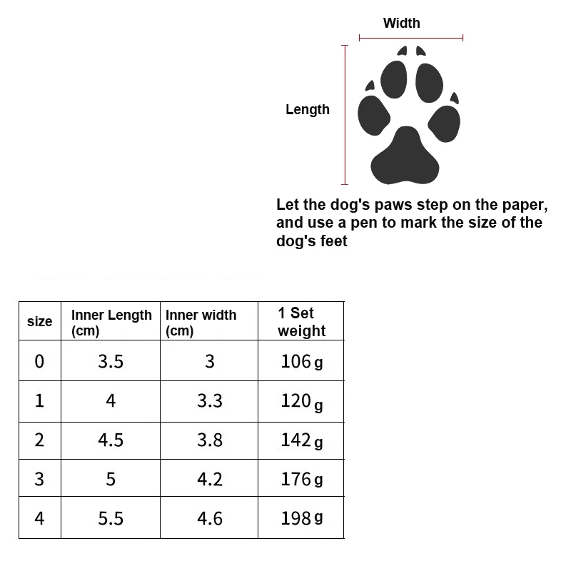 Chaussures pour Chien Hiver Fourrées Zip Lot de 4 Petit Chien