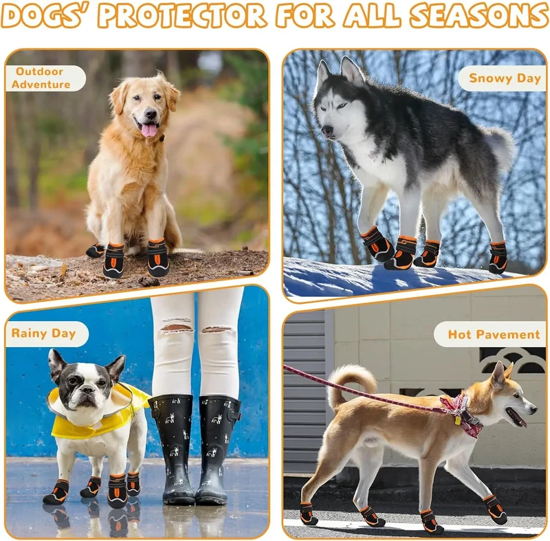 Chaussures pour Chien Pavés Chauds Maille Respirante Antidérapantes