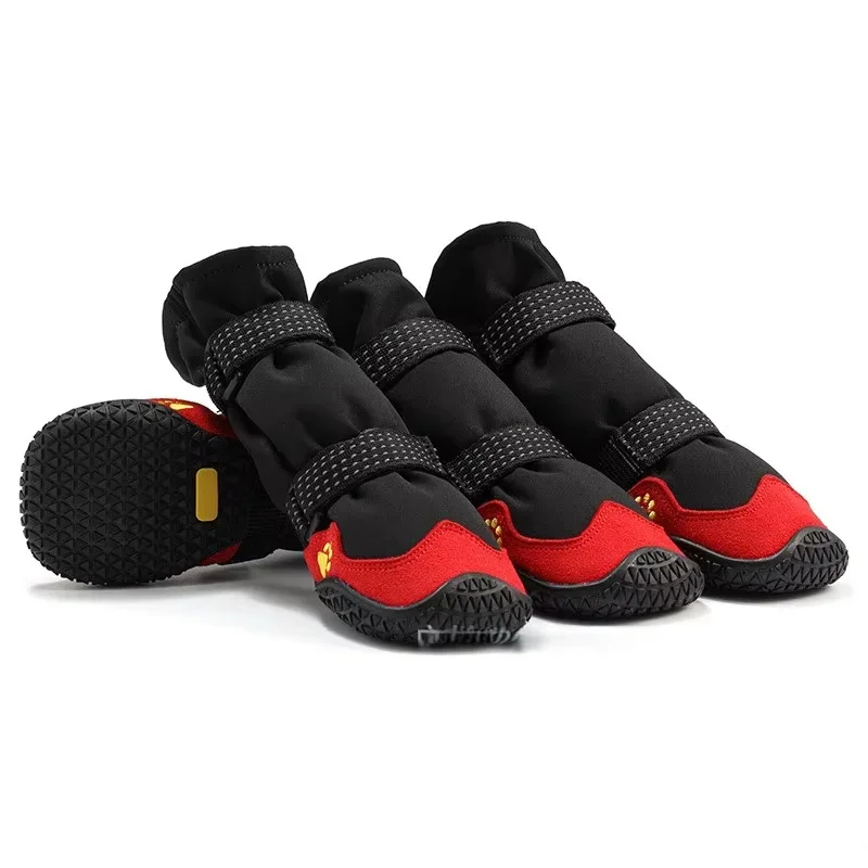 Chaussures pour Chien Gros Gabarit Neige et Pluie Doublées Polaire