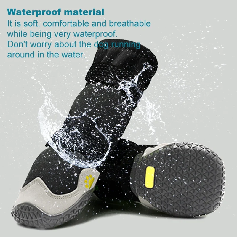 Bottes pour Chien Grande Taille Neige et Pavés Chauds