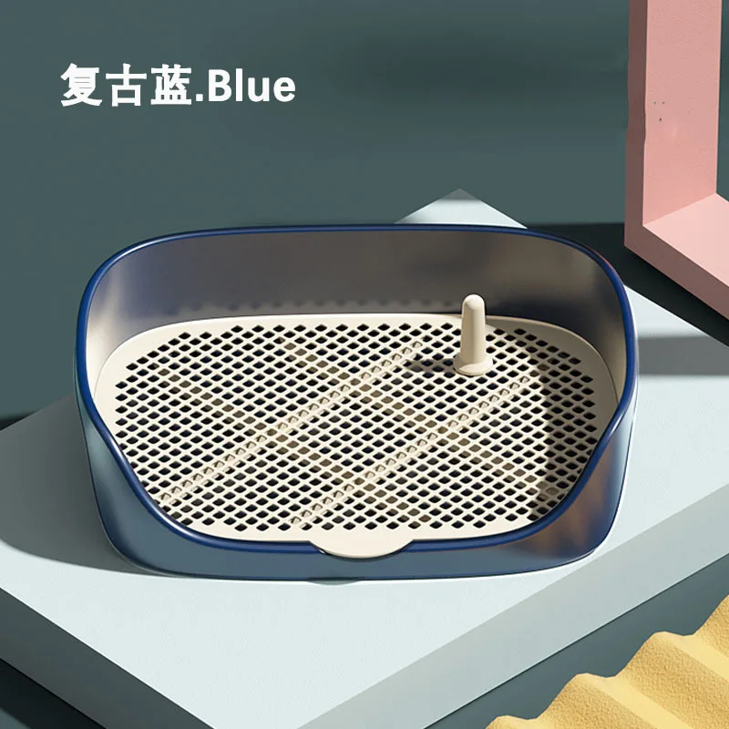 Tapis Éducateur Propreté Toilette Chien avec Grille et Poteau