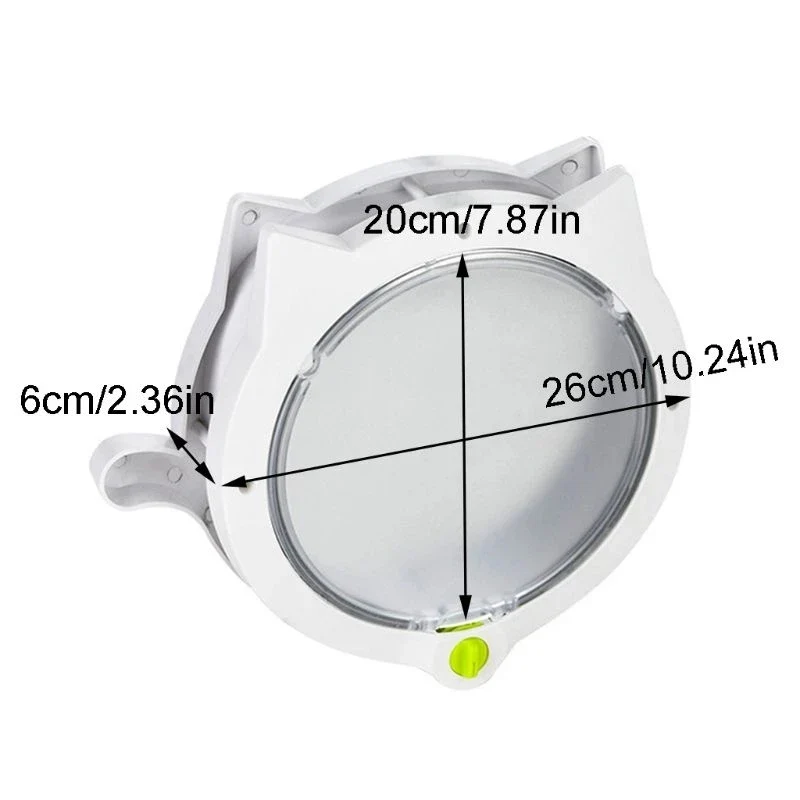 Porte pour Chien et Chat Ronde Verrouillable 4 Positions