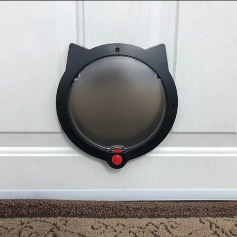 Porte pour Chien et Chat Ronde Verrouillable 4 Positions